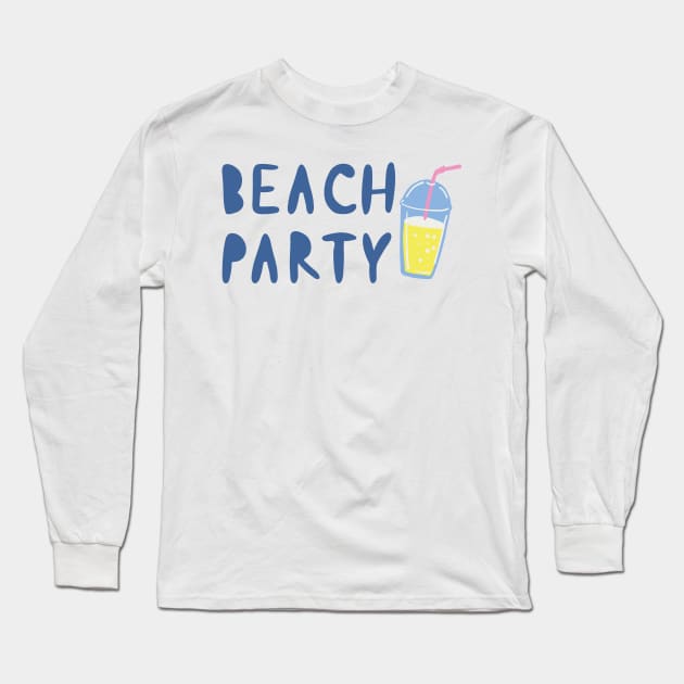 Beach Party Long Sleeve T-Shirt by NJORDUR